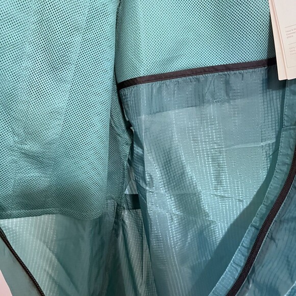 H&M Move Teal Windbreaker Jacket Size M Water Repellent Summer Lightweight - Picture 5 of 7